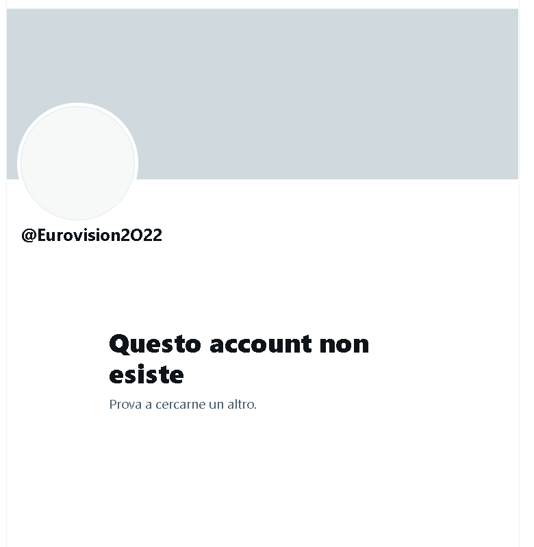 ESC 2022 profilo fake
