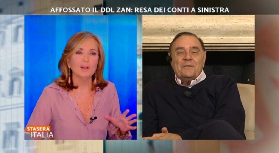 Stasera Italia, Palombelli a Mastella: “Eri il capo della Rai, mi hai pure licenziato”