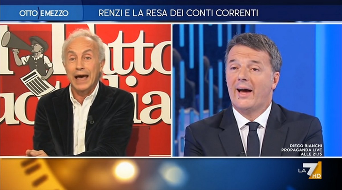Otto e mezzo, che paura il regolamento di conti tra Renzi e i giornalisti