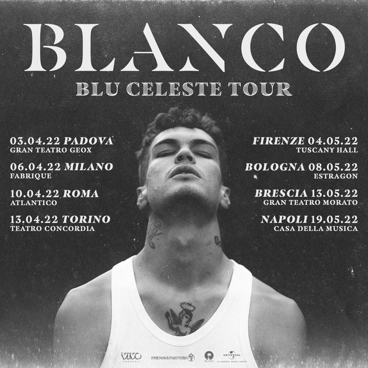 Blanco, Blu Celeste tour 2022: concerti sold out, date e città (info biglietti)