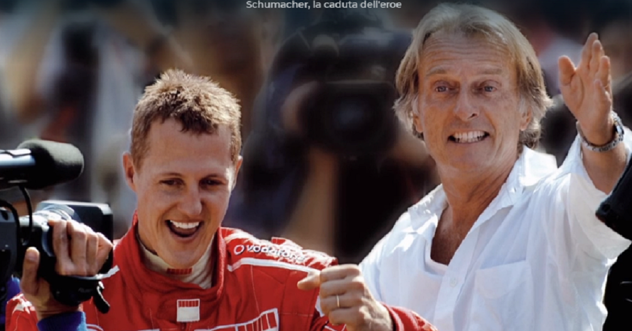 Ossi di seppia, su Raiplay il bel ritratto di Michael Schumacher con Luca Cordero di Montezemolo
