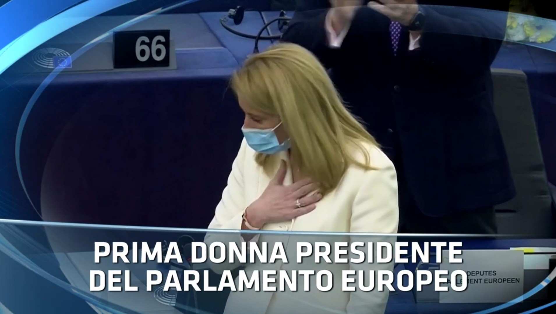 Tg1 sbaglia il titolo: “Prima donna Presidente del Parlamento Europeo”. Ma non è così