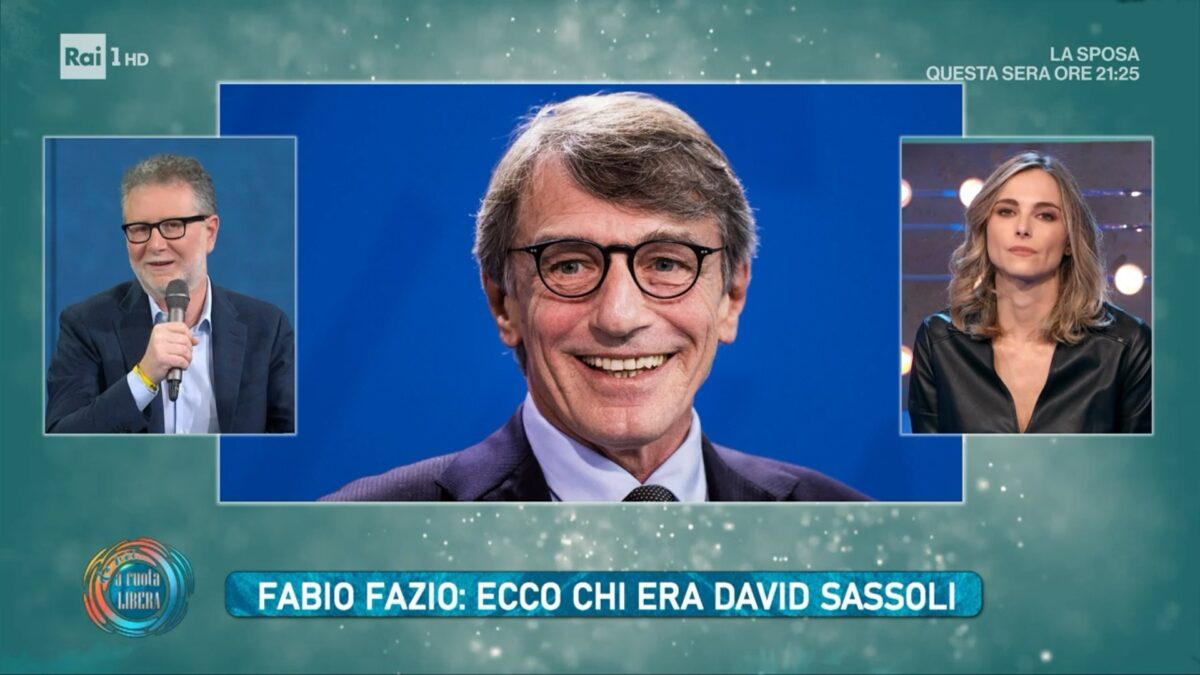 Fabio Fazio: “David Sassoli avrebbe dovuto essere ospite questa sera di Che Tempo Che Fa”