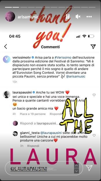 laura pausini arisa