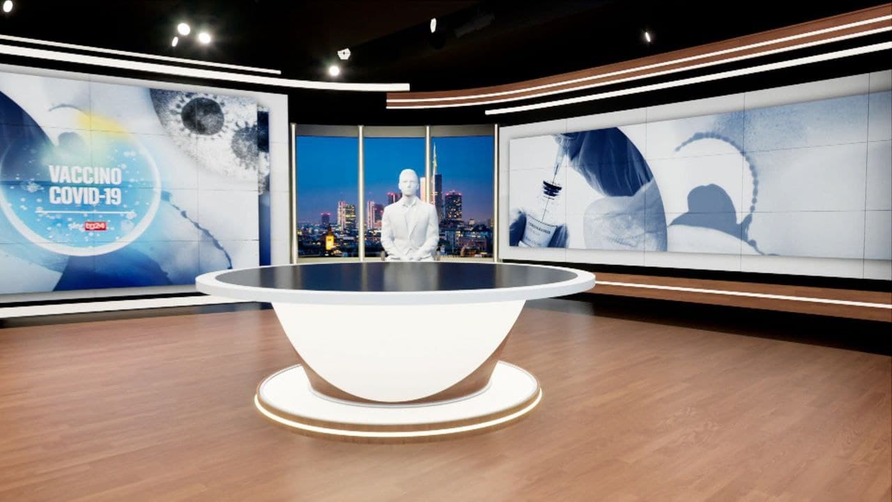 Sky Tg24: studi rinnovati da metà marzo: le immagini