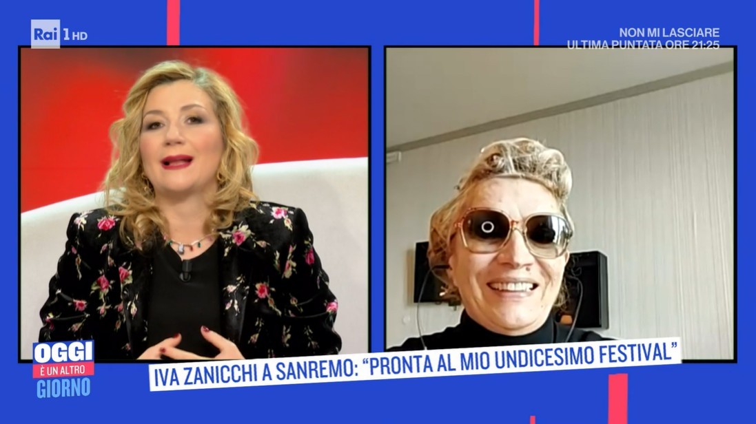 Iva Zanicchi ad Oggi è un altro giorno: “Se dovessi vincere Sanremo 2022, a Domenica In, mi presenterò in bikini” (video)