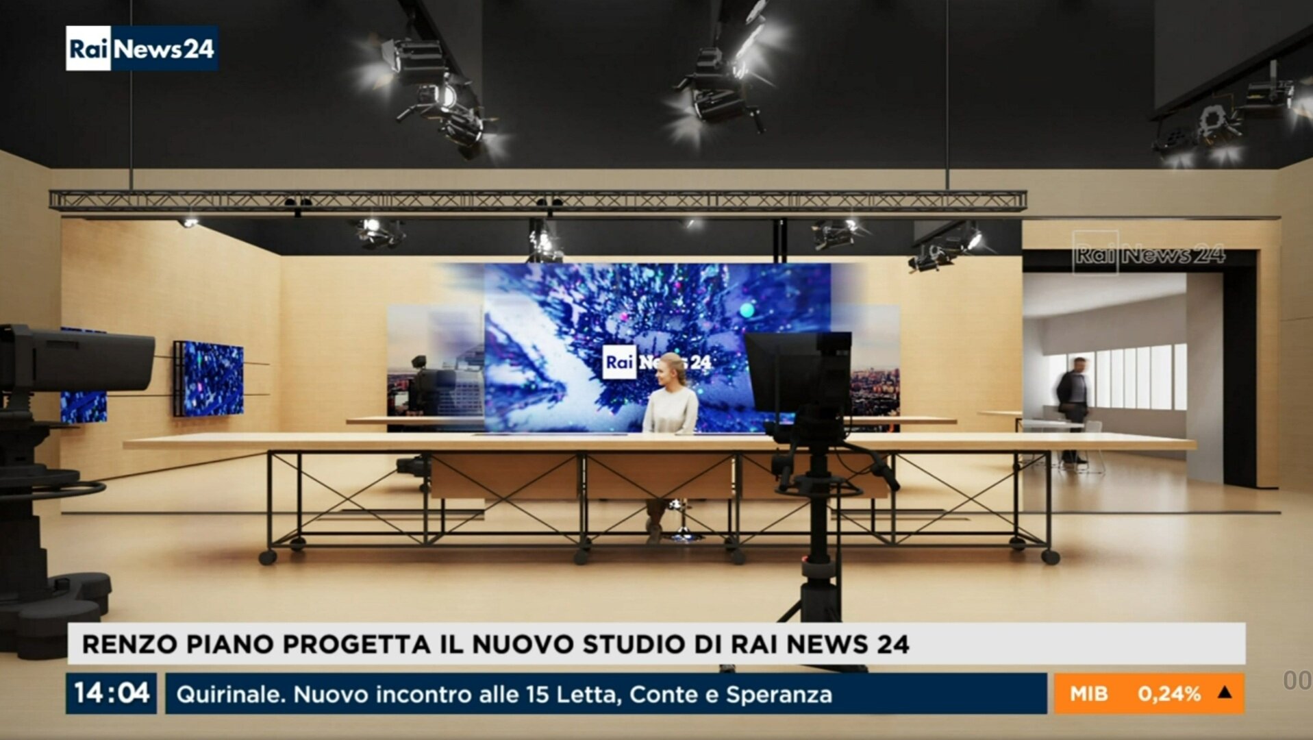 renzo piano rai news 24 studio
