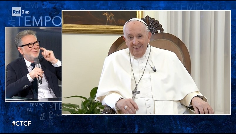 Papa Francesco a Che Tempo che Fa, tra Chiesa e tango