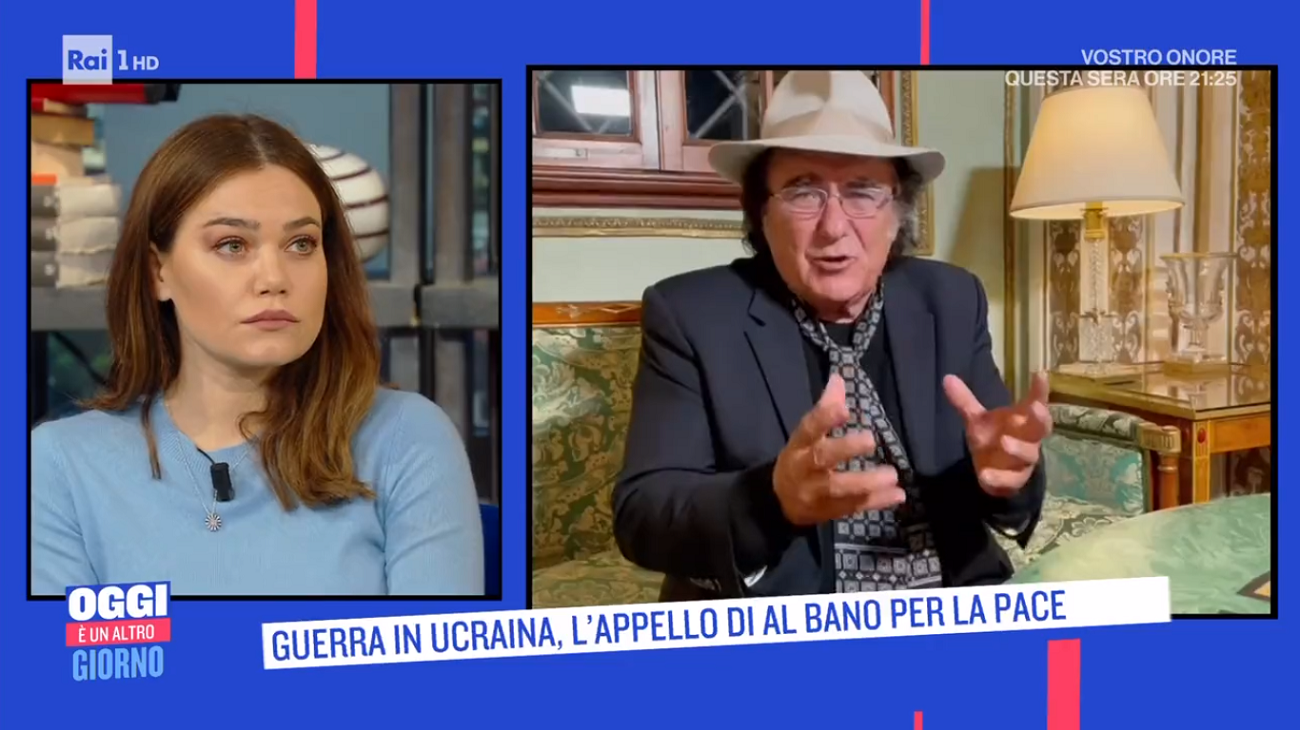 Oggi è un altro giorno, Al Bano: “Ho sempre ammirato Putin, ma ha fatto un passo disumano”