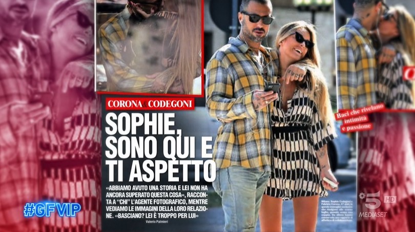 Grande Fratello Vip 6, le foto di Sophie Codegoni abbracciata a Fabrizio Corona