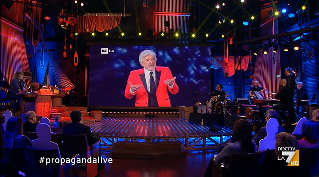 Proietti recita Trilussa da Rai 1 a La7: la copertina ‘a tema’ di Propaganda Live