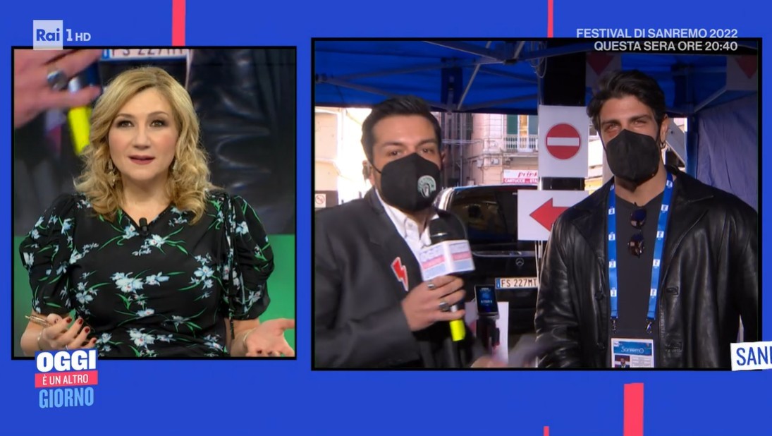 Sanremo 2022, Gilles Rocca torna sul palco dell’Ariston dopo il Bugo-gate (video)