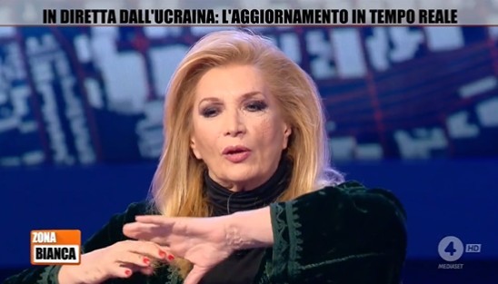 Guerra Ucraina – Russia, Iva Zanicchi a Zona Bianca: “Putin? Bisogna arrivare al suo cuore” (video)