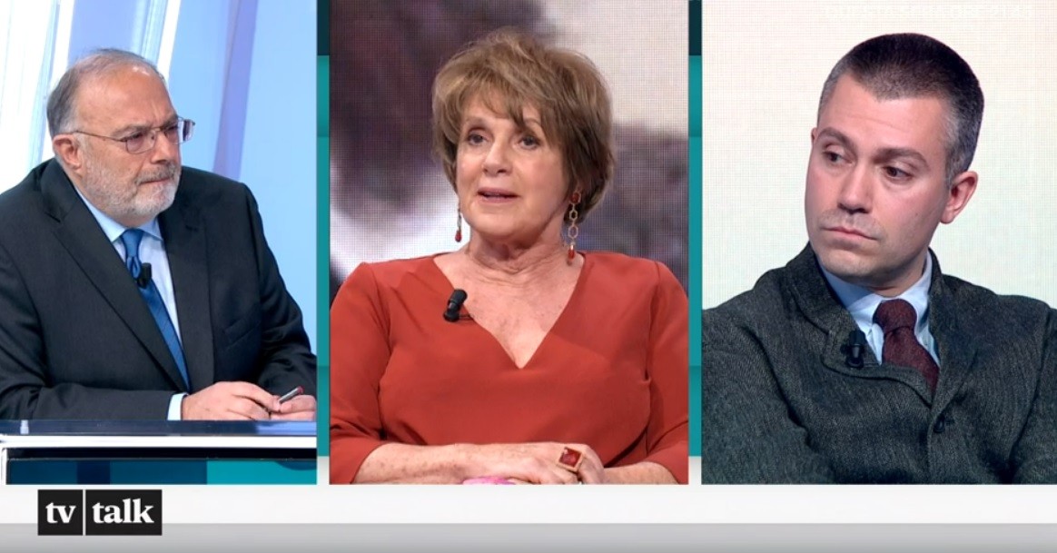 Tv Talk, Lella Costa: “Guerra? Problema di leadership maschile. C’è troppo testosterone”