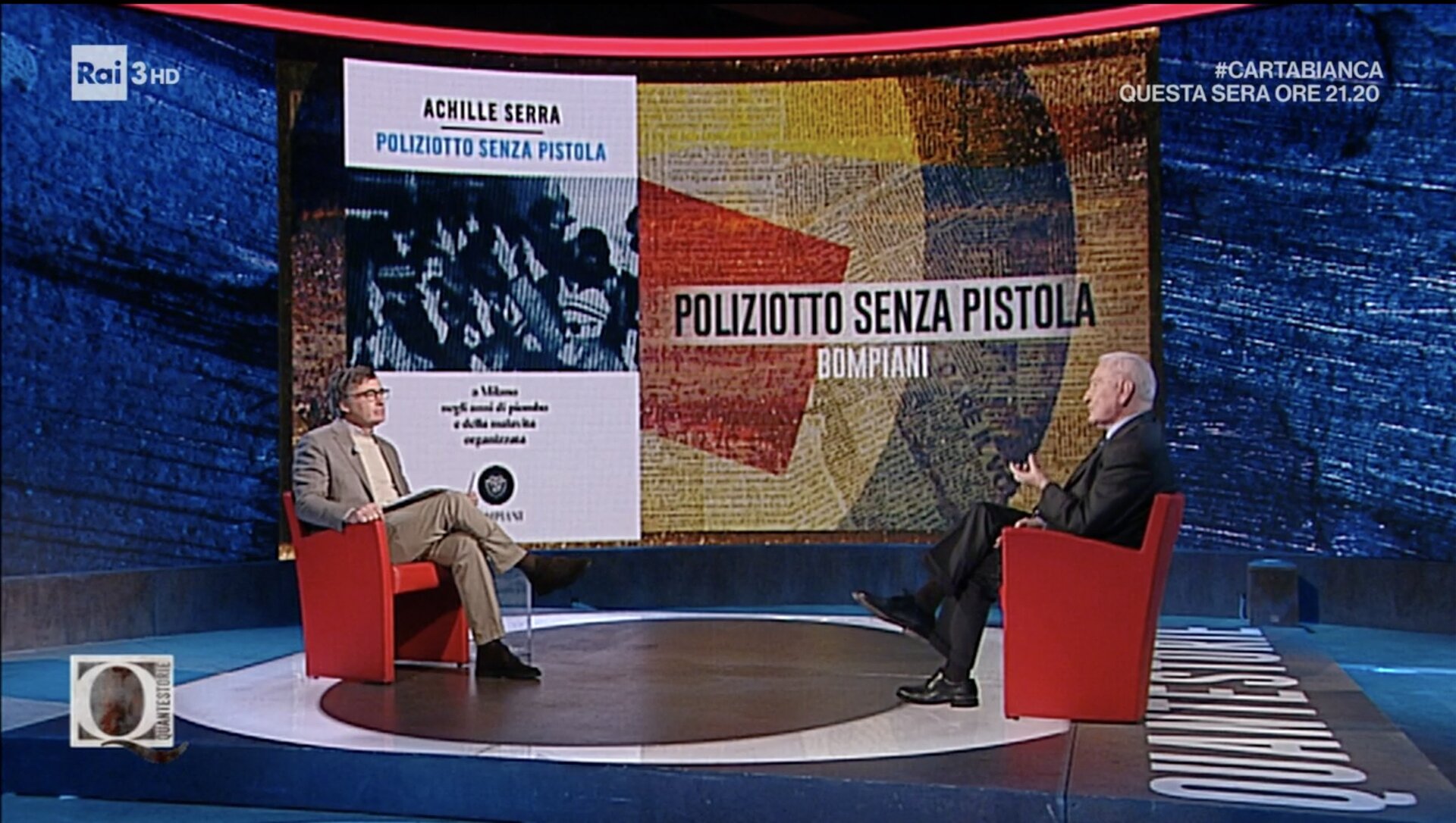 Quante Storie, polemiche per l’intervista ad Achille Serra: “Pinelli si suicidò”. Il programma si scusa e si dissocia