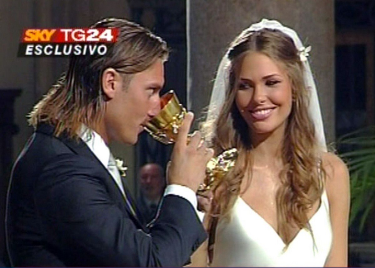 Ilary Blasi e Francesco Totti, un matrimonio anche con la tv