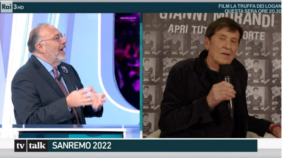 Sanremo, Tv Talk registra la puntata e ‘buca’ il caso Jovanotti (con Morandi ospite)