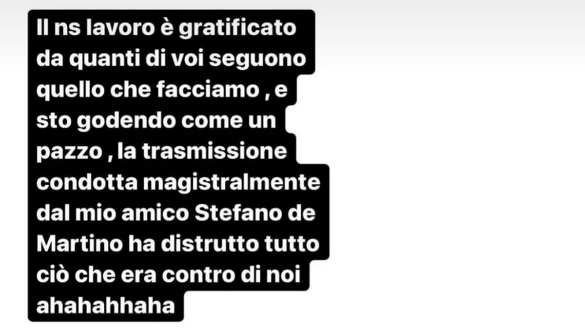 Pucci: “Stasera tutto è possibile ha distrutto La Pupa e il secchione show, godo come un pazzo”