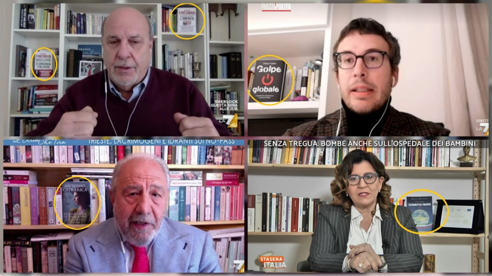 Talk, quando la promozione è “alle spalle”. L’ultima moda degli ospiti in collegamento