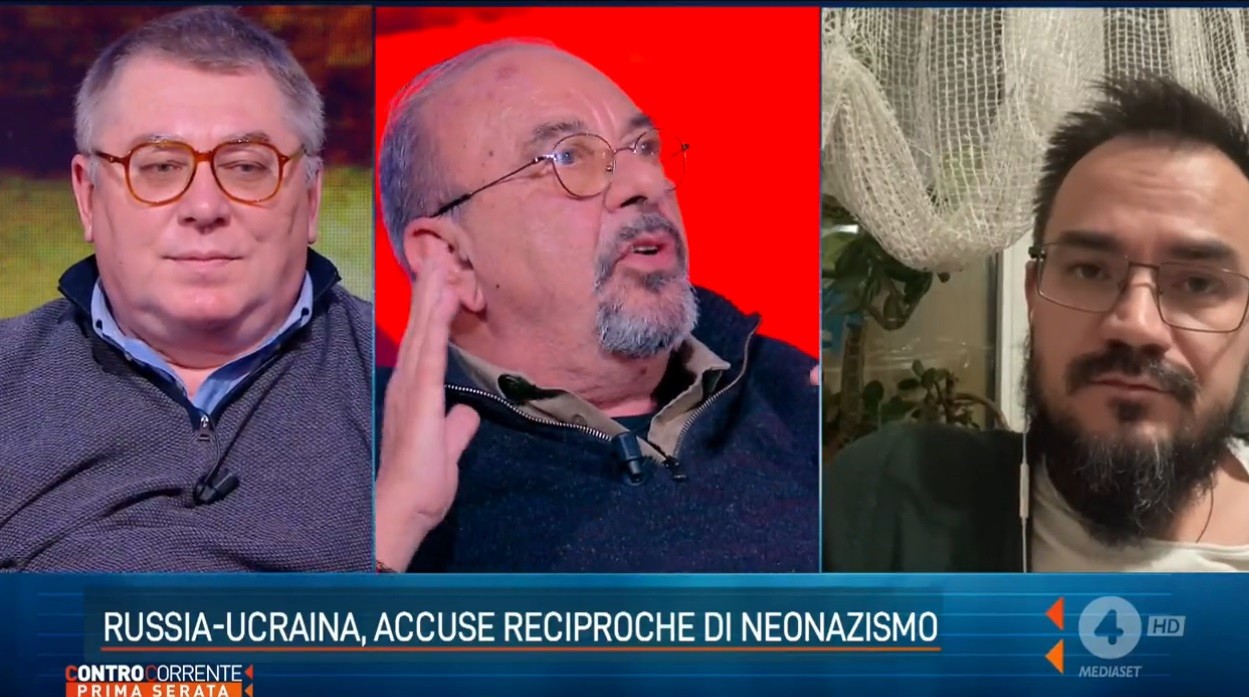 Controcorrente, lite Vauro-Maistrouk: “In Ucraina monumenti a criminali nazisti”