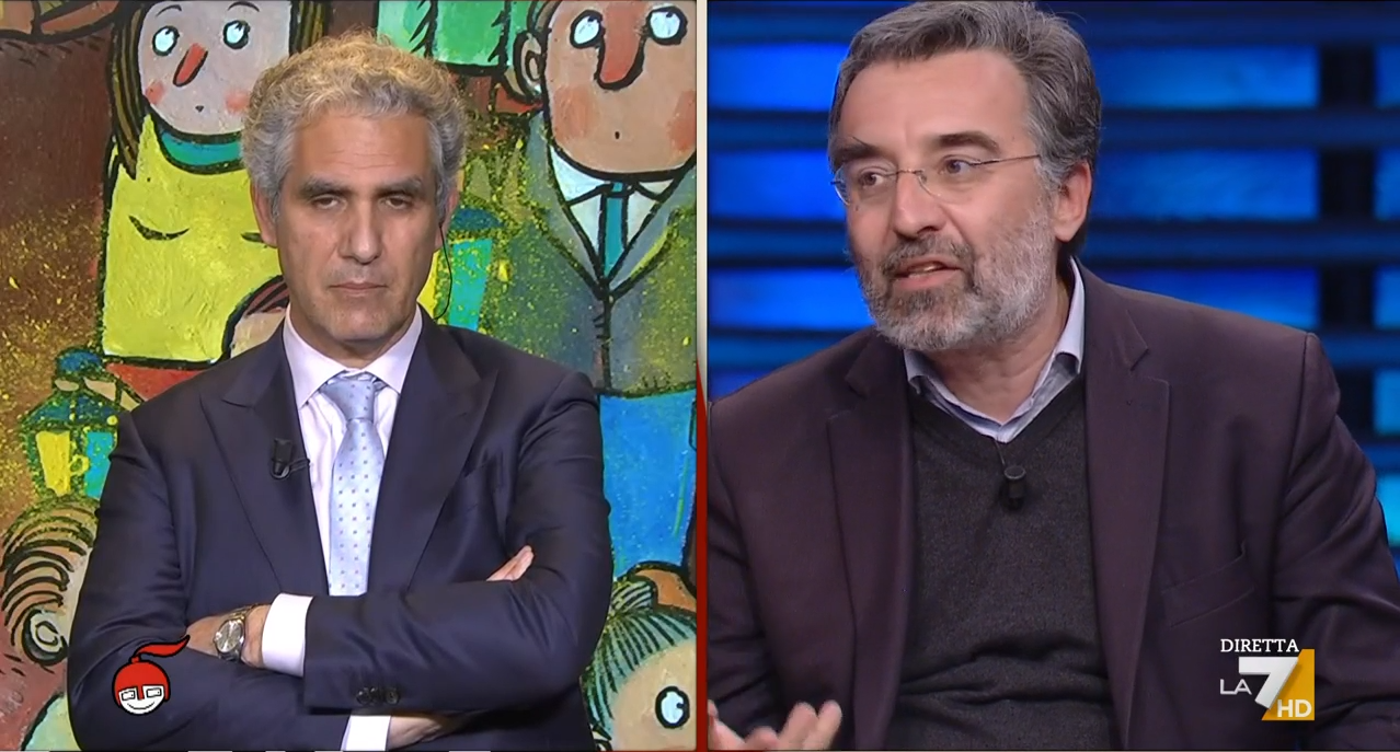 DiMartedì, Damilano contro Foa: “Da Presidente Rai collaborava con Sputnik e Russia Today”