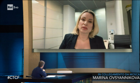 Marina Ovsyannikova a Che Tempo Che Fa: “Ho paura, ma sono una patriota e resto in Russia”