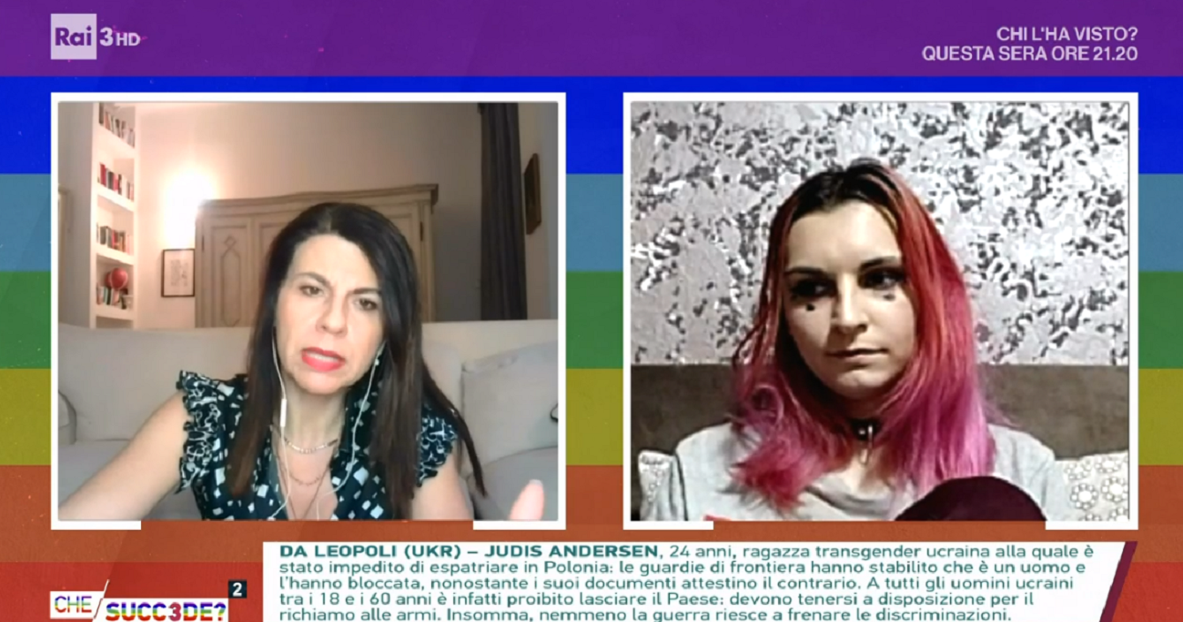 Che succ3de? racconta il dramma della trans ucraina Judis Andersen: “Per lo Stato sono un uomo, costretta ad andare in guerra”