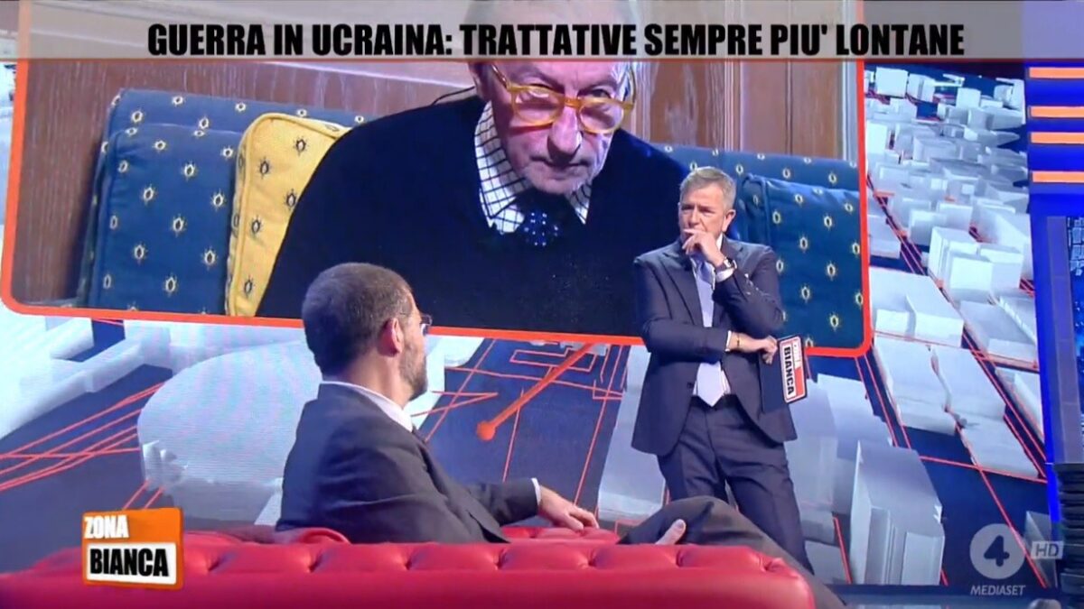 Zona Bianca da guinness. Il talk di Rete 4 in onda senza soste da oltre un anno