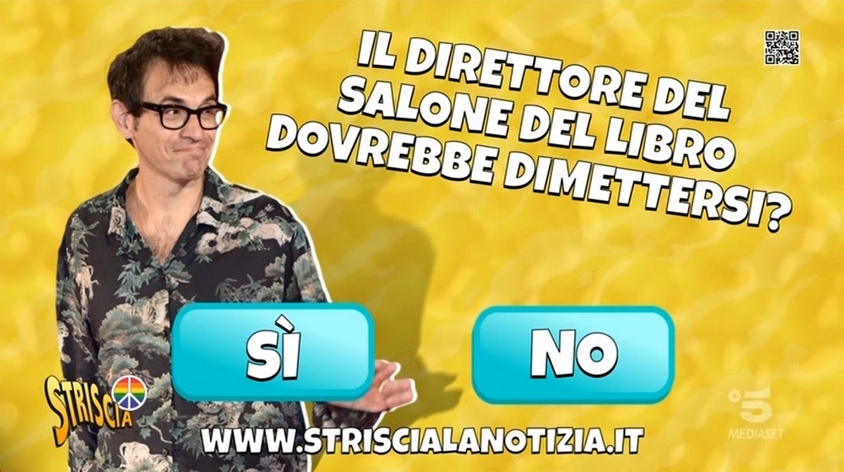 Striscia la notizia ha individuato un nuovo nemico: Nicola Lagioia