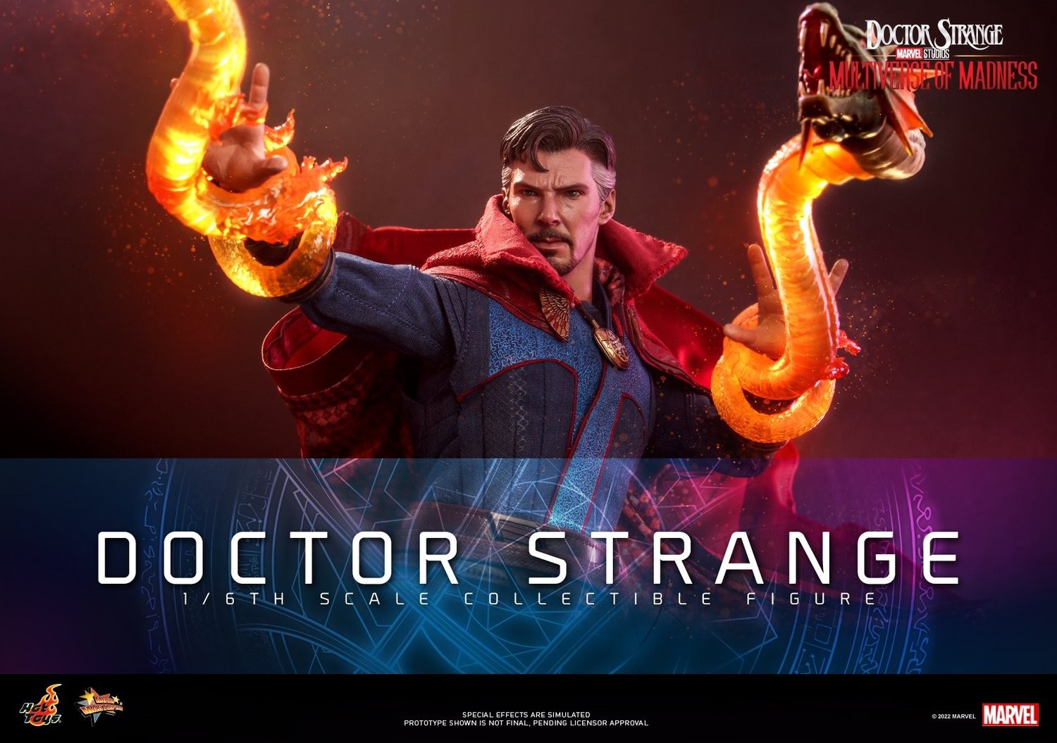 Doctor Strange nel Multiverso della Follia: foto nuova action figure ufficiale Hot Toys di Benedict Cumberbatch