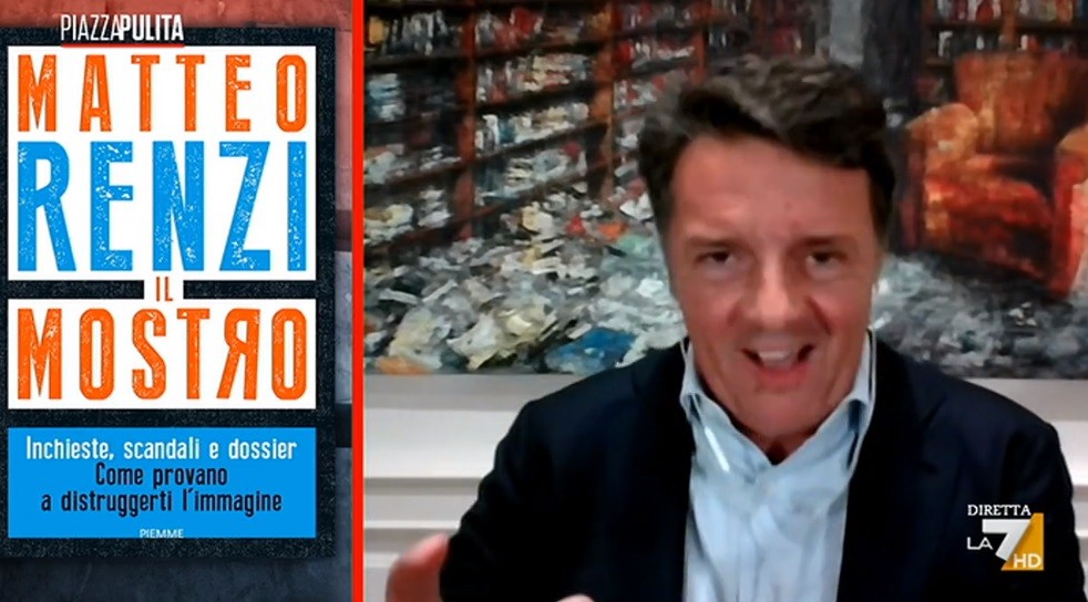 Renzi a Piazzapulita, ospitata volta all’autopromozione. Cita il libro dodici volte in tre quarti d’ora