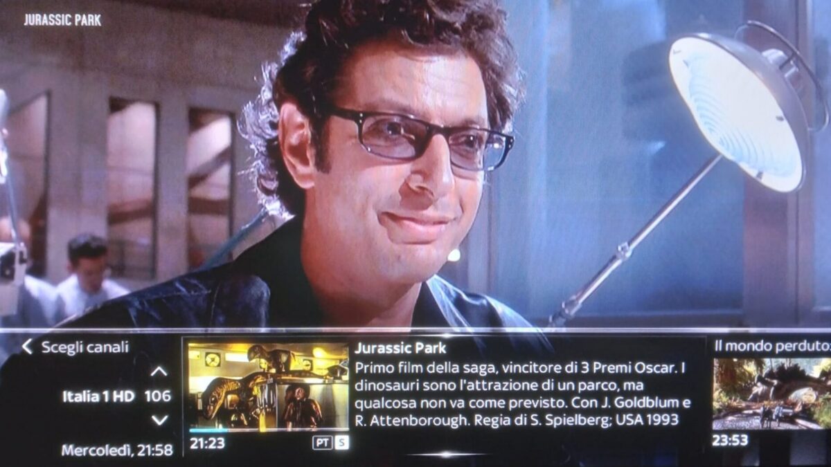 Jurassic Park e Il Mondo Perduto. Su Italia 1 e Sky Cinema la stessa programmazione in contemporanea