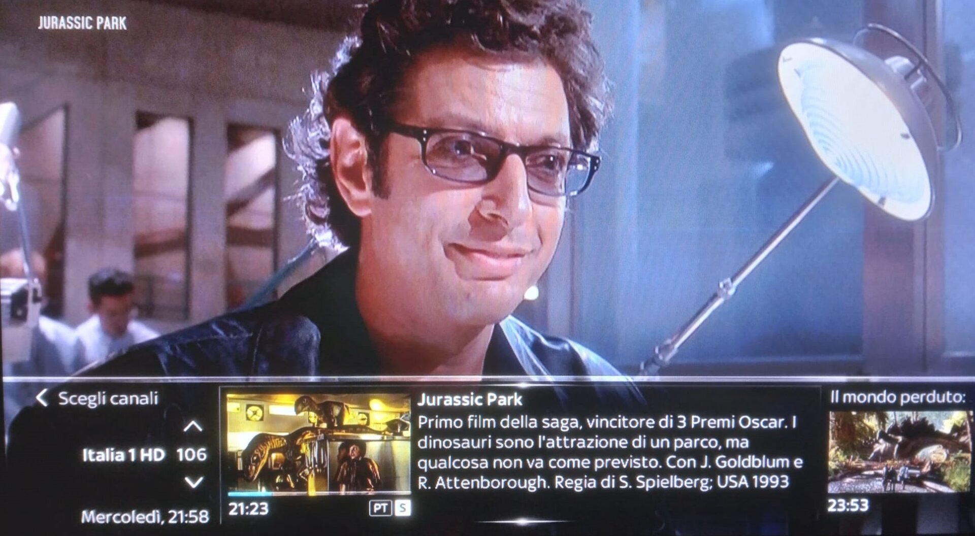 Jurassic Park e Il Mondo Perduto. Su Italia 1 e Sky Cinema la stessa programmazione in contemporanea