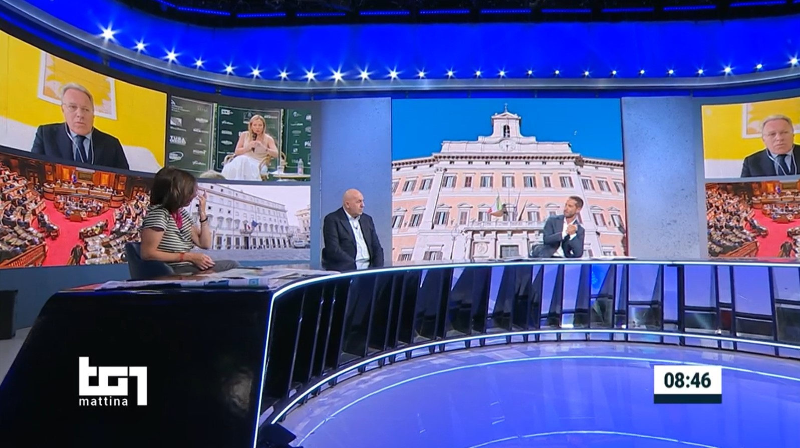 Tg1 Mattina, Bonini puntualizza e Crosetto reagisce: “Lei faccia il conduttore”. Quando il giornalismo non è più (ri)conosciuto