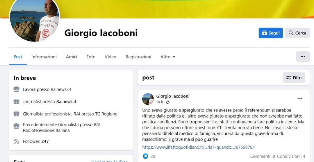 post facebook rai news 24 giorgio iacobon