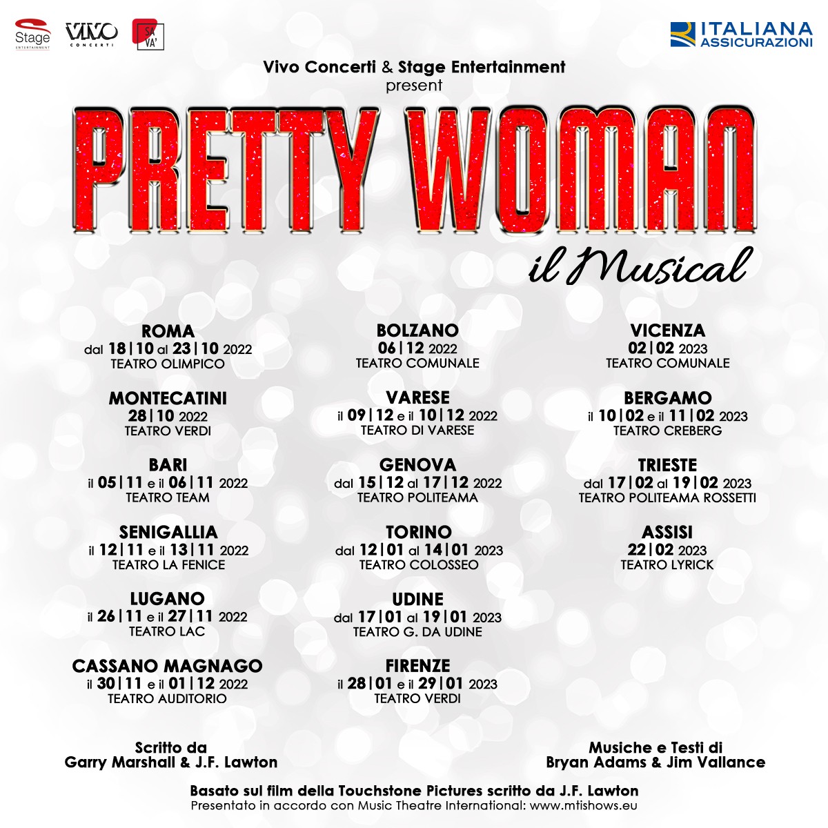 Pretty Woman musical cast date città
