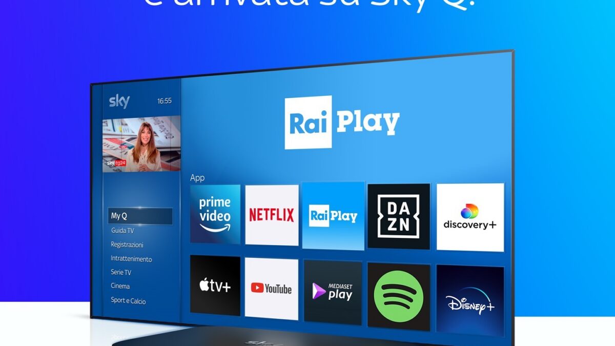 RaiPlay arriva su Sky Q: siglato un accordo pluriennale tra Rai e Sky