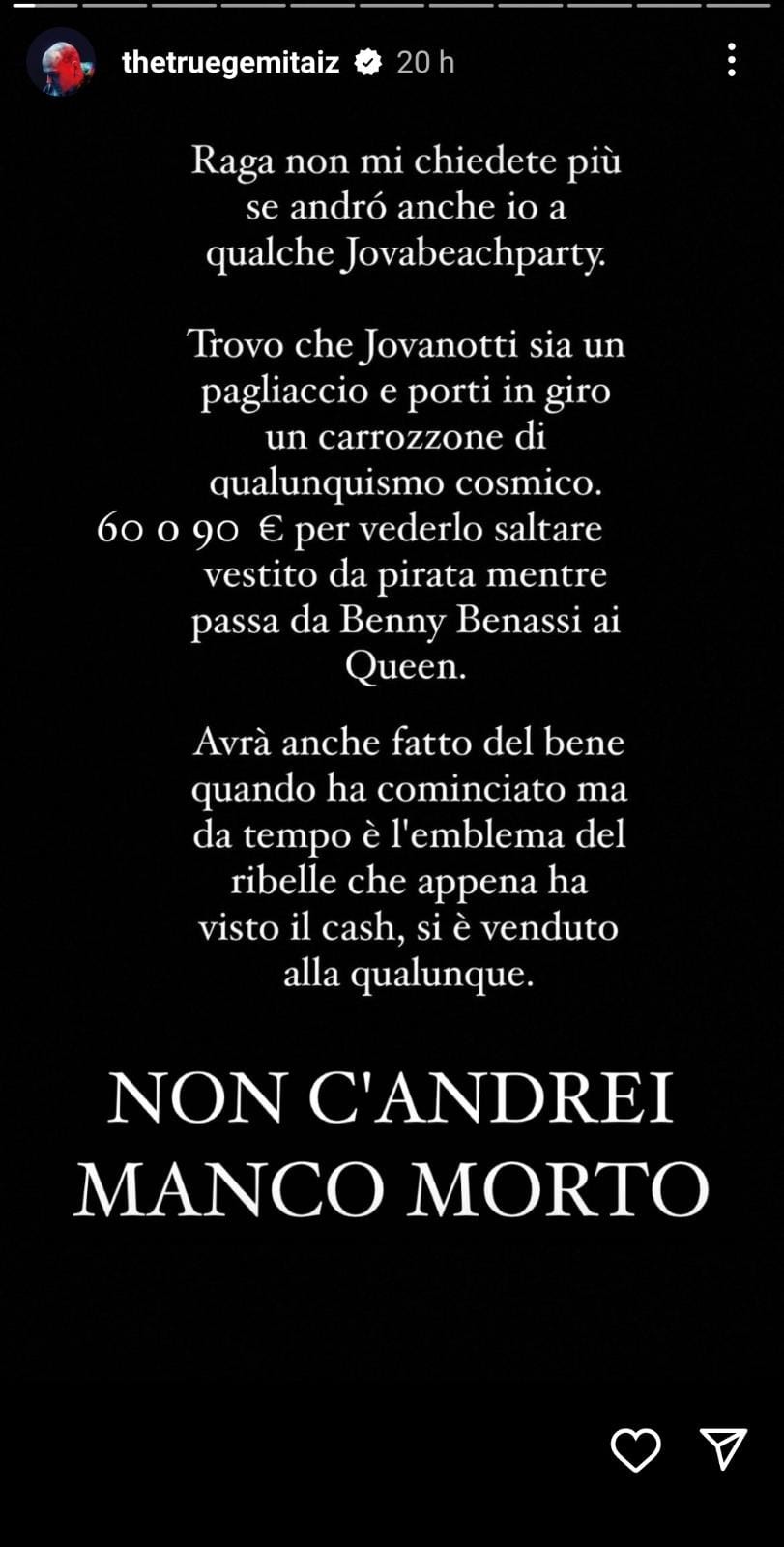 Gemitaiz contro Jovanotti