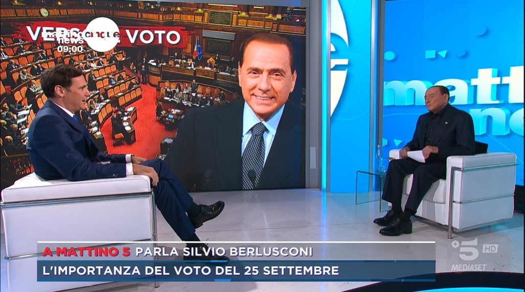 Mattino Cinque News riparte da Silvio Berlusconi: una dichiarazione di intenti