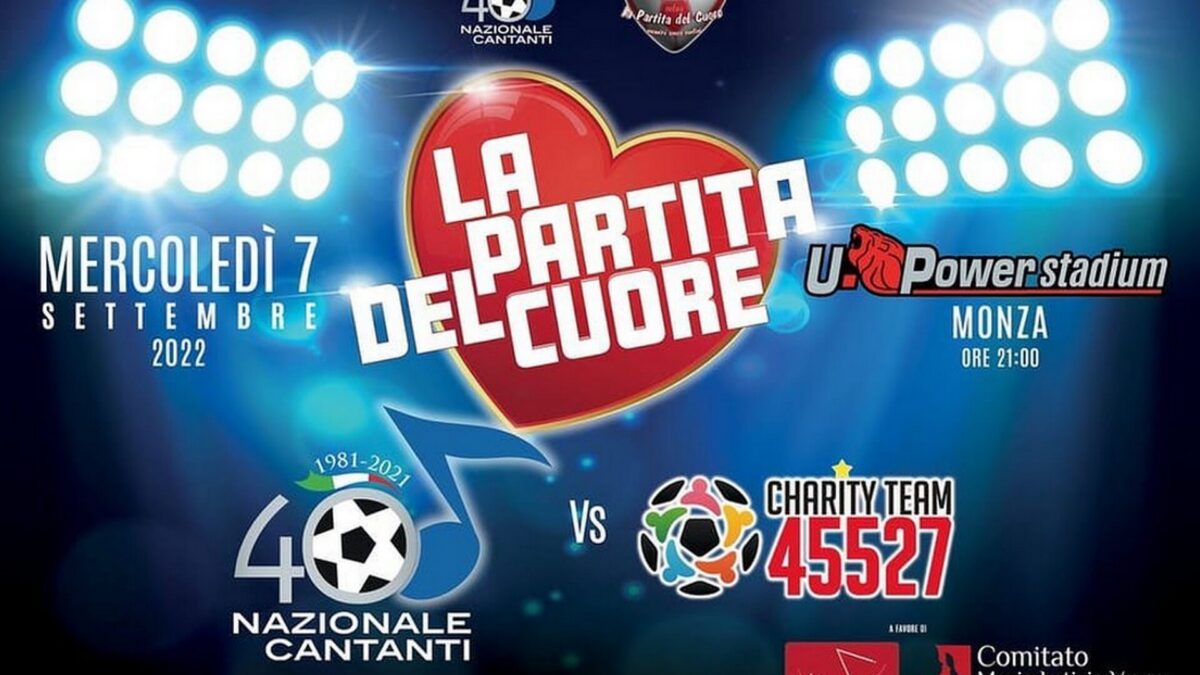 La Partita del Cuore 2022 condotta da Simona Ventura e in diretta su Rai 2 alle ore 21:15
