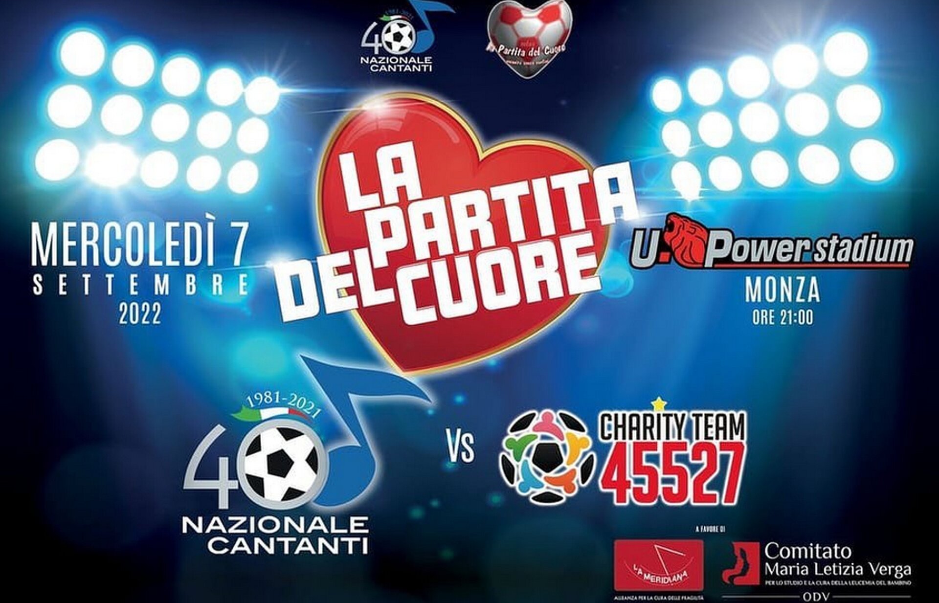 La Partita del Cuore 2022 condotta da Simona Ventura e in diretta su Rai 2 alle ore 21:15
