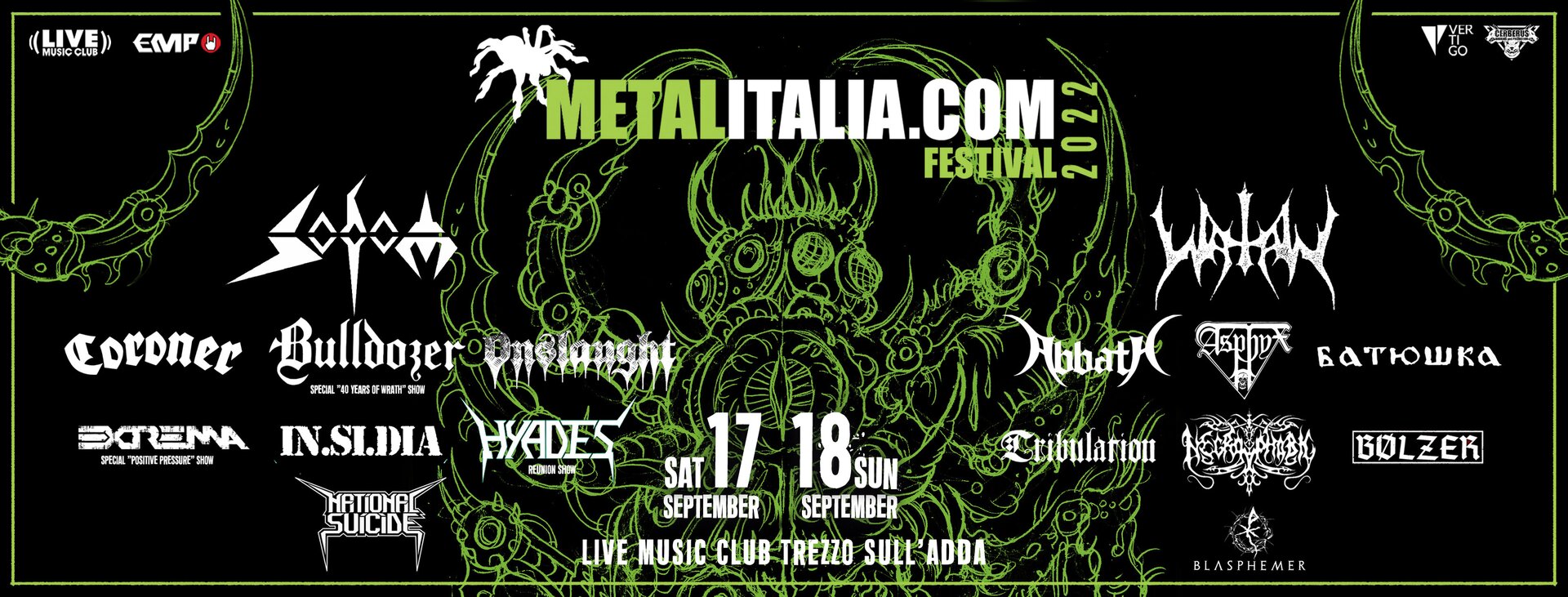 Metalitalia.com Festival 2022: lineup, biglietti, orari e tutte le informazioni
