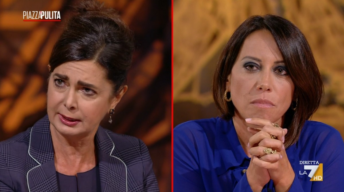 Piazzapulita, stasera il confronto al femminile Boldrini-De Girolamo