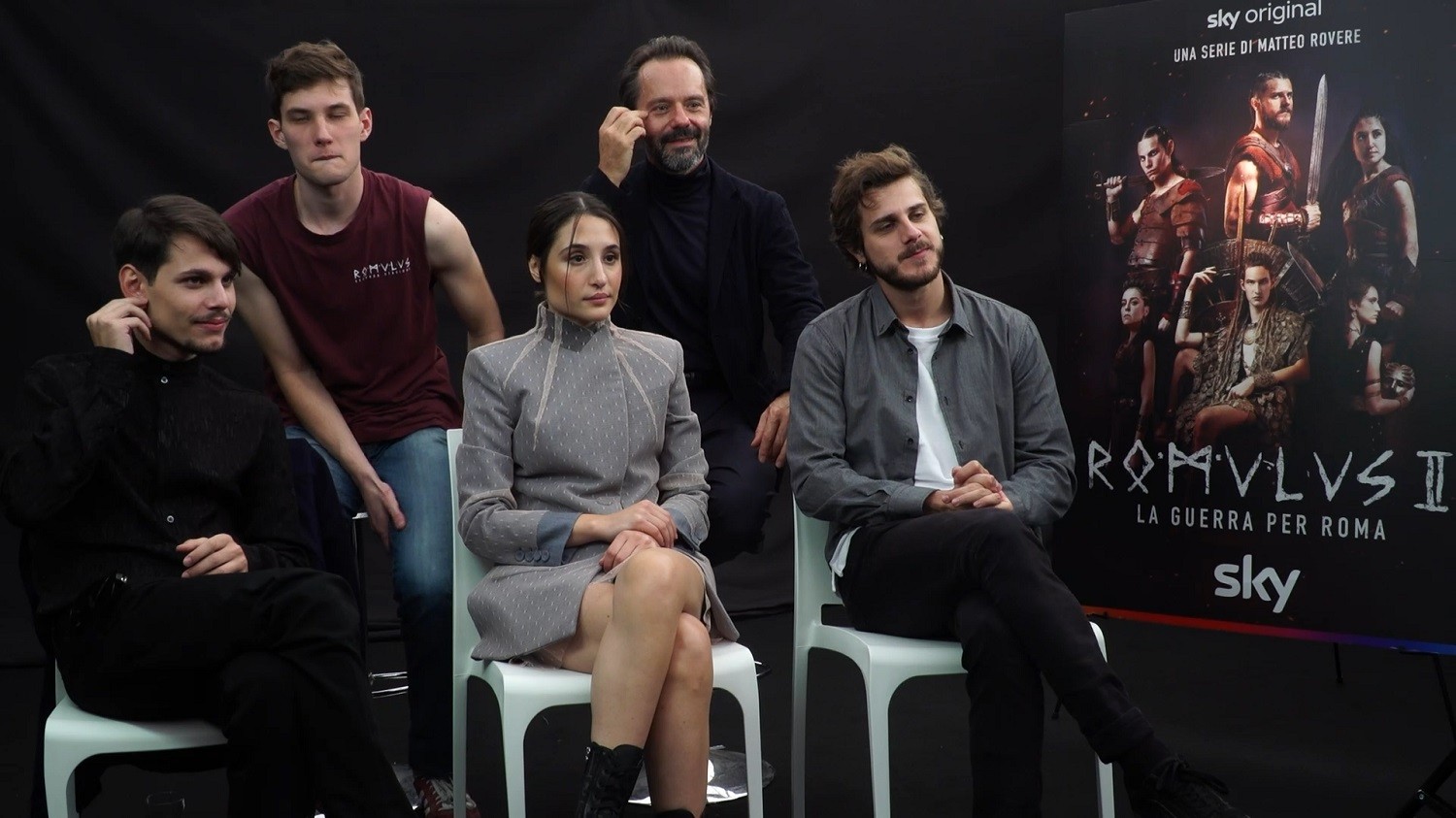 Romulus 2 l’intervista agli attori Andrea Arcangeli, Emanuele Maria Di Stefano, Francesco Di Napoli, Marianna Fontana e Sergio Romano