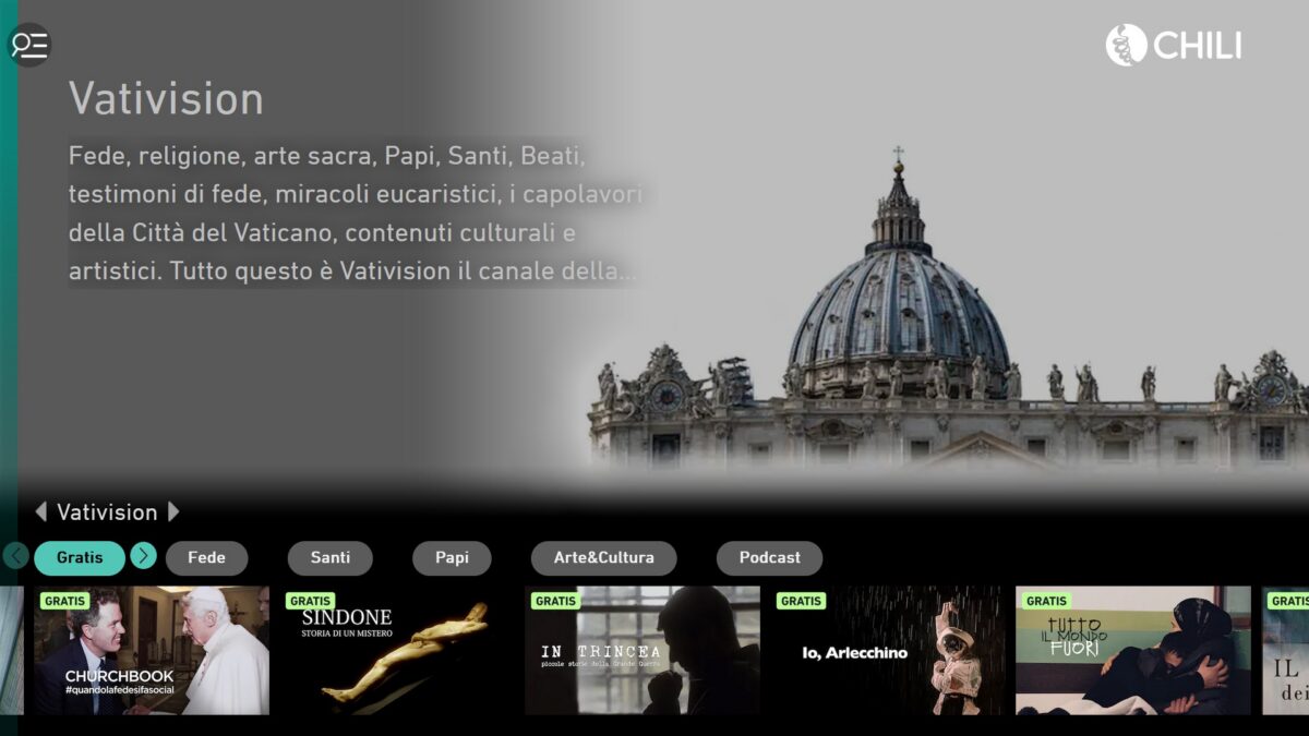 Vativision su Chili dal 4 ottobre: il canale più cristiano della tv online con San Francesco