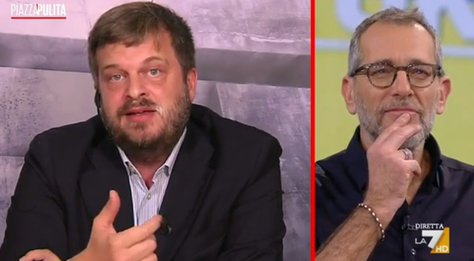 Piazzapulita, Majorino senza voce. Formigli scherza: “Le mando un medico” (Video)