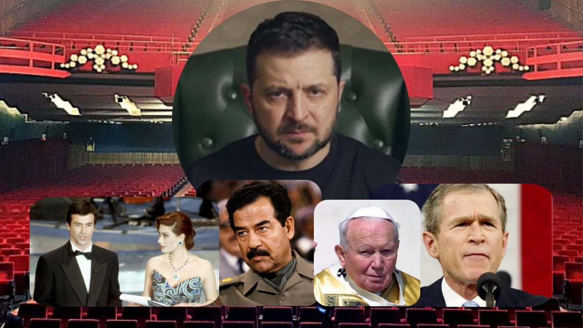 Zelensky a Sanremo. Tutte le volte che la guerra ha ‘invaso’ l’Ariston