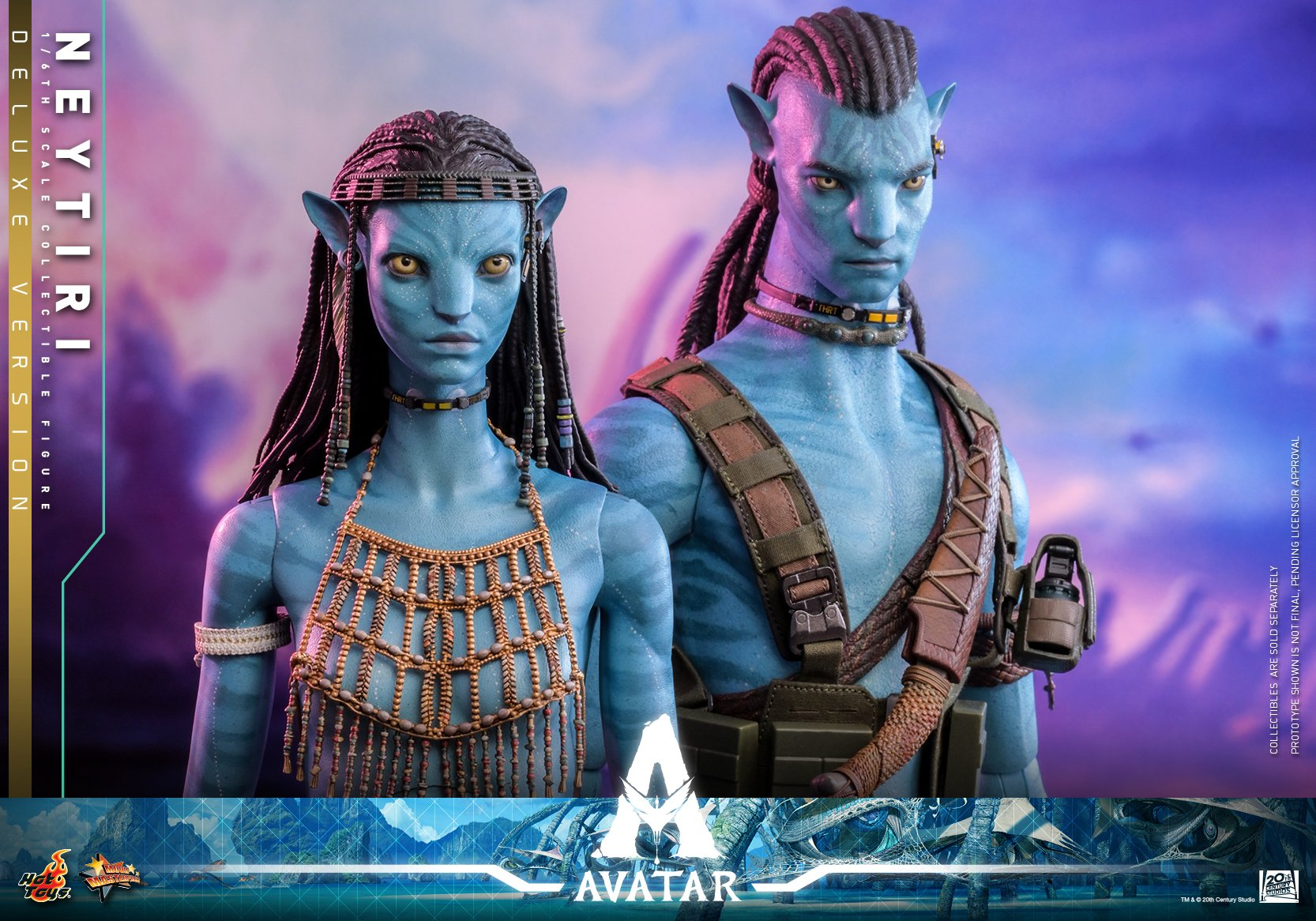 Avatar: La via dell’acqua – foto nuove action figures Hot Toys di Jake e Neytiri dal film Avatar 2