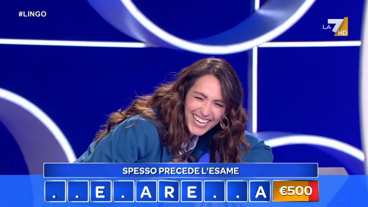 Lingo, il video della “cacarella” che ha steso Caterina Balivo
