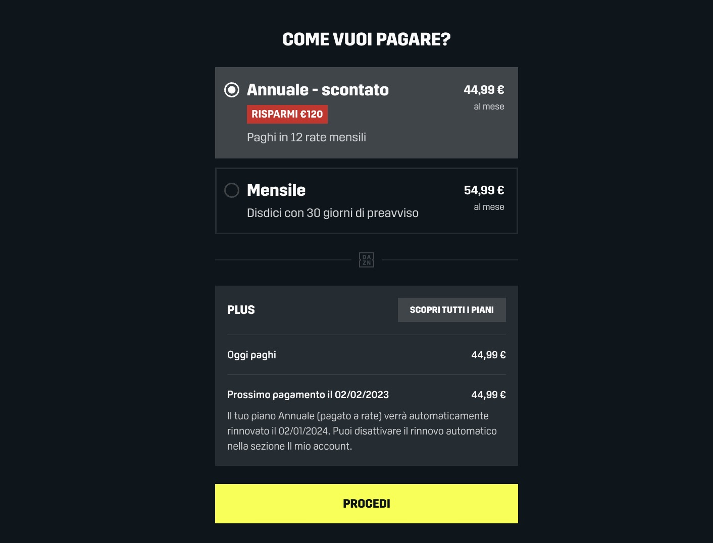 DAZN Standard 2023